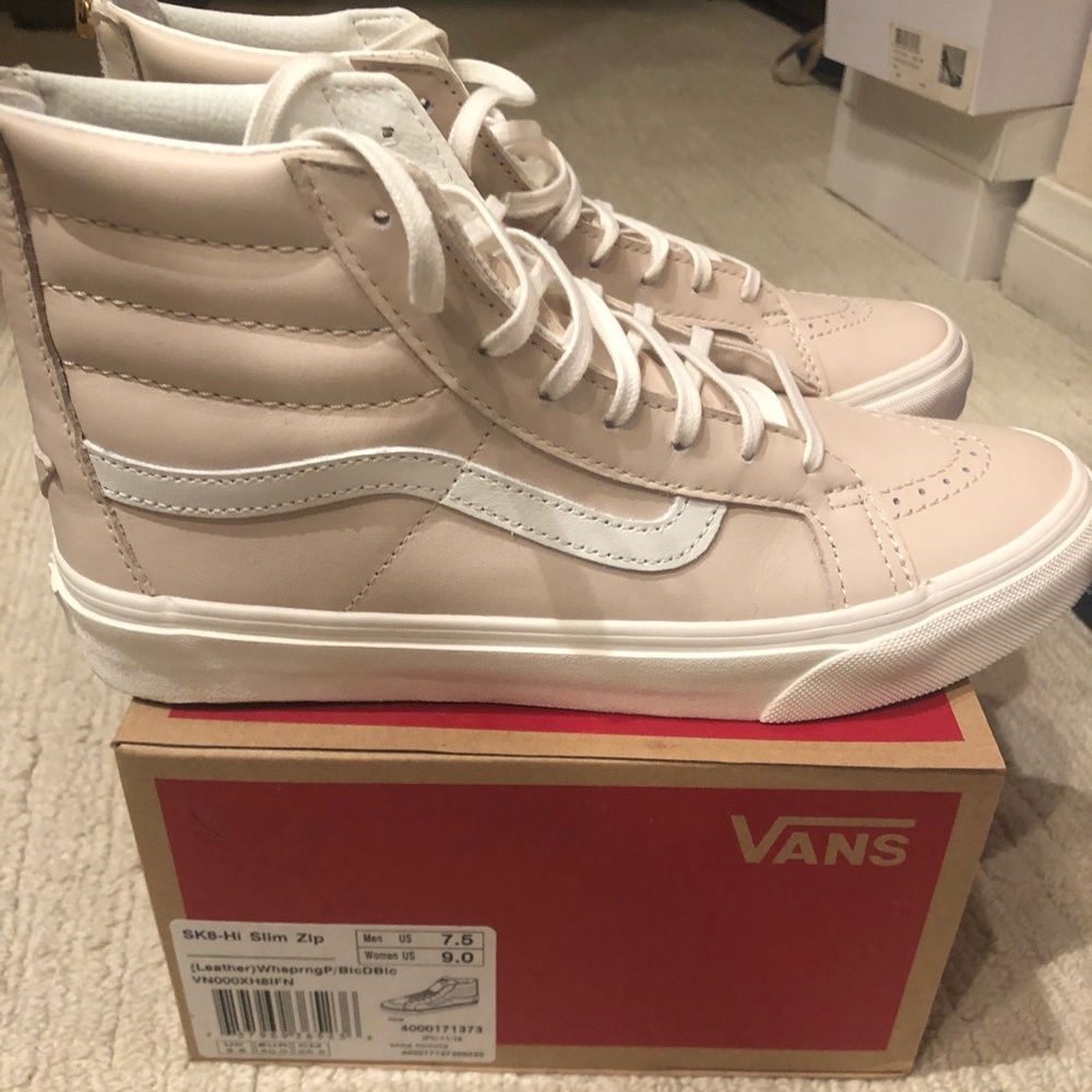 Vans sk8 hi top zip size 9 brand new with box